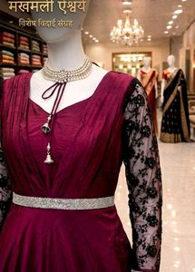 Elegant Maroon Ethnic Gown