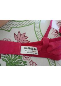 Pink colour bra