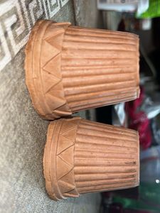 Set of 2 Terracotta Cups
