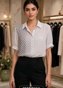 XXL Polka Dot Print shirt