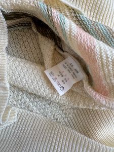 Vintage Patterned V-Neck Sweater