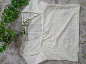 Cute Eyelet Crop Top