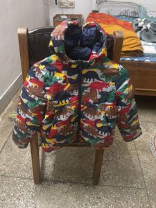Dino Print Puffer Jacket by marks and spencer.
