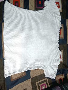 White Textured Top