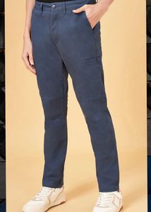 New Urban Ranger by Pantaloons Navy Blue Trousers