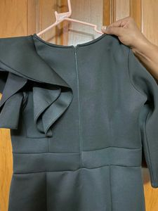 Chic Black Ruffle Dress