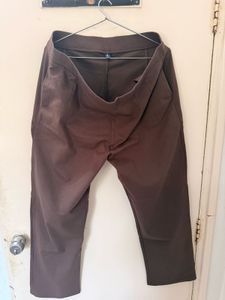 Chic Brown Trousers - Smart Casual Wear