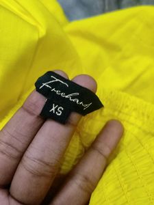 Yellow Beautiful A-Line Dress