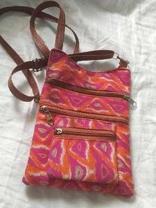Beautiful Sling bag with Levender and White Colour