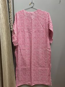 Pink Printed Kurta