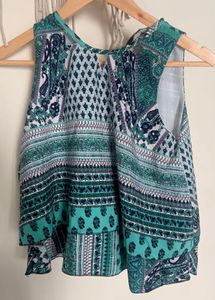 Boho Print Sleeveless Top