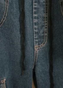 Blue Denim Cargo Pants