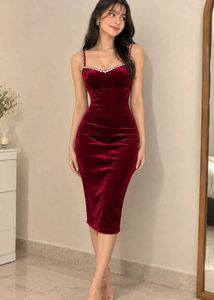 Elegant Velvet Strapless Gown