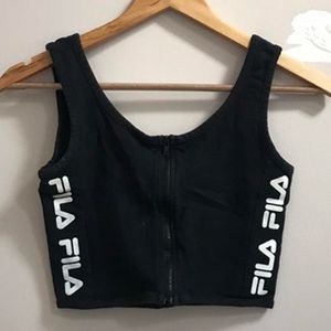 Fila Zip-Up Crop Top
