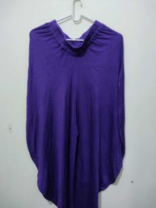 Purple Viscose Dhoti Salwar