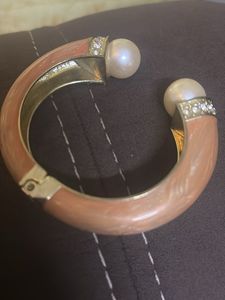 Elegant Pearl Bangle Bracelet