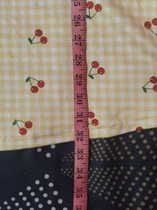 Yellow Cherry Print Dress