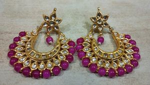 Heavy Real Kundan Earring