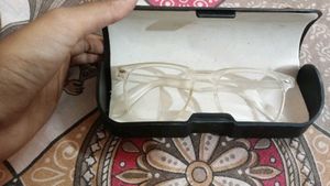 Clear Frame Glasses with Case