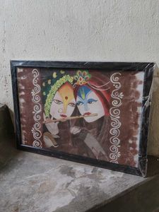 Radha Krishna Framed Artwork