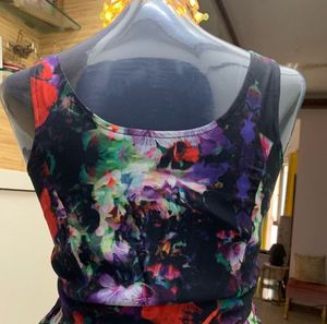 Floral Print Fit &amp; Flare Dress