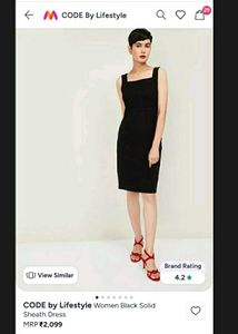 CODE by Lifestyle Black Sheath Dress