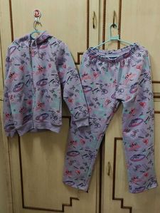 Graffiti Print Hoodie and Sweatpants Set