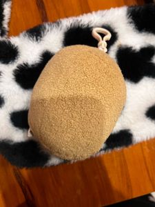 Fuzzy Cow Print Shoulder Bag