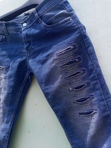 Cotten Blend Half Jeans 👖