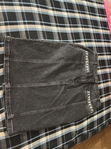 Stylish Dark Wash Denim Skirt