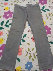 Gray Denim Pants