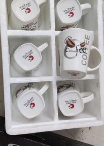 New Fine bone China Teacups Set of 6
