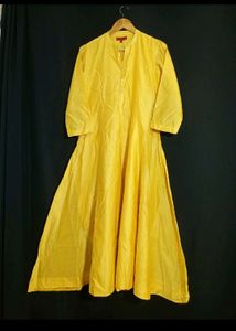 Yellow Women's Long Kurta