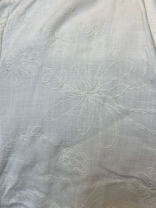 Cream Embroidered Button-Up Shirt