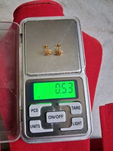 Heart Stud Earrings gold 22crt