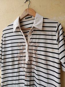 Striped Designer Aesthetic Top (Women)