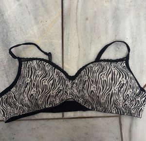 Stylish Zebra Print Bra