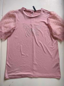 Chic Pink Butterfly Top