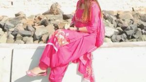 Pink Floral Kurta Set