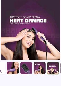 Havells Hair Straightening Brush with heat protect