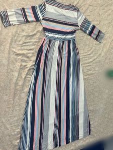 Striped Maxi Dress with pockets