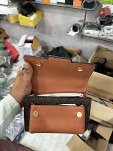 Stylish MK Logo Crossbody Bag