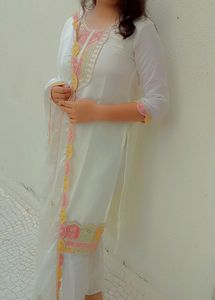 Off White Kurta Set