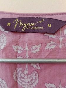 Pink Printed Kurta with Pant