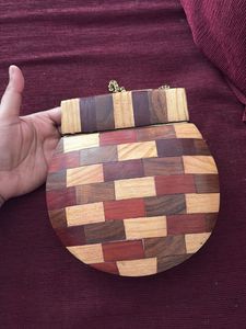 Wood sling bag