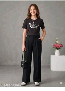 Black T-Shirt with Butterfly Graphic