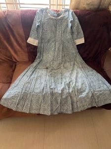 Seablue Aurelia Anarkali kurta top