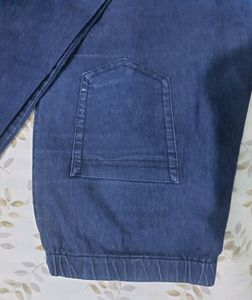 Blue Stretchable Trousers