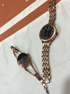 Rose Gold Tone Women's Watch Set