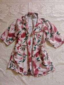 Floral Print Button-Up Shirt